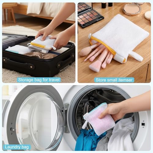 6pcs Laundry Bag Mesh Wash Bag Mini Washing Machine Underwear Washing Bag - Image 4