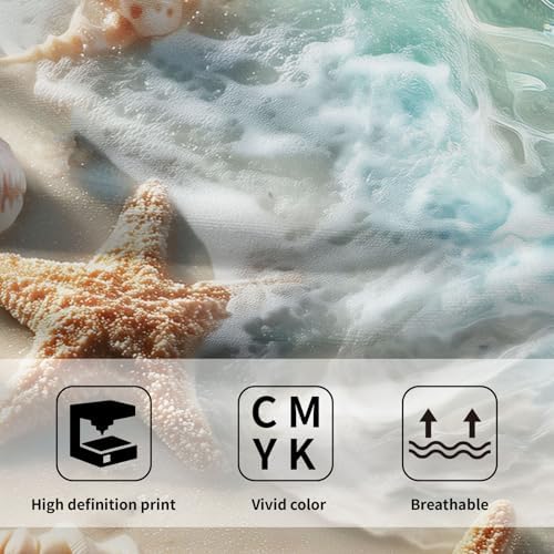 2 Pack Summer Coastal Ocean Hand Towels - Image 7