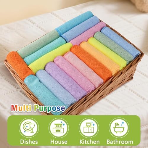 AIDEA Microfiber Cleaning Cloth, Cleaning Rags, 11.5"×11.5" - Image 7
