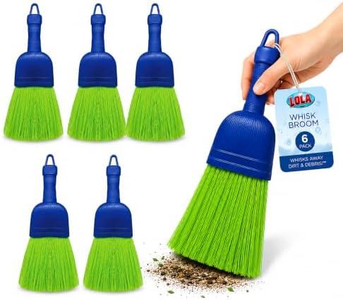 LOLA Whisk Broom, Hand Brush, 6 Pack, Durable Bristles, Whisks Away Dirt & by LolaProducts