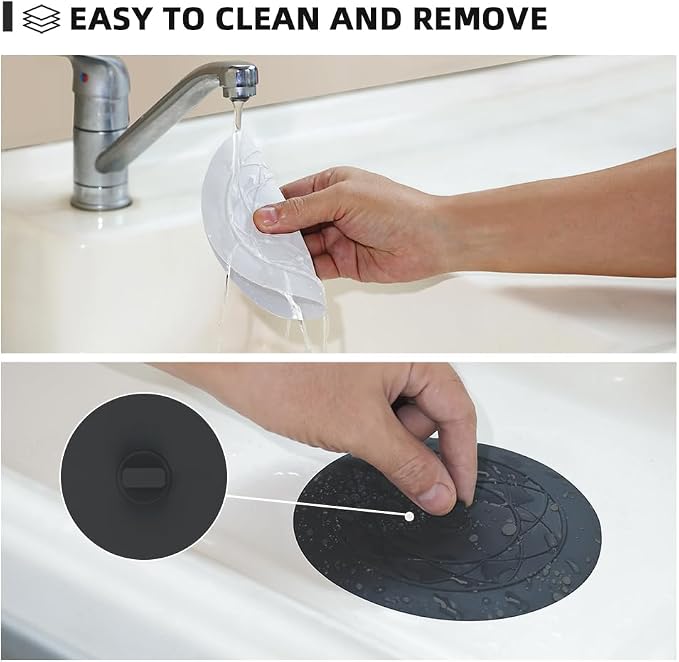 Tub Stopper 2PCS, Bathtub Drain Stopper, 6 inches Bathtub Tub Drain Cover - Image 3