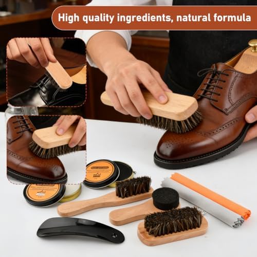 9-in-1 Shoe Shine Kit & Leather Polish Set - Image 5