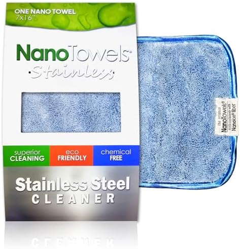 Nano Towels Stainless Steel Cleaner | The Amazing Chemical Free Stainless Steel by Nano+Towels