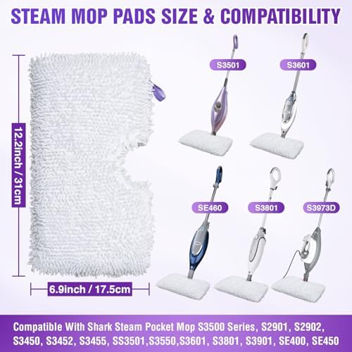 S3501 S3601 Steam Mop Replacement Pads Compatible - Image 2