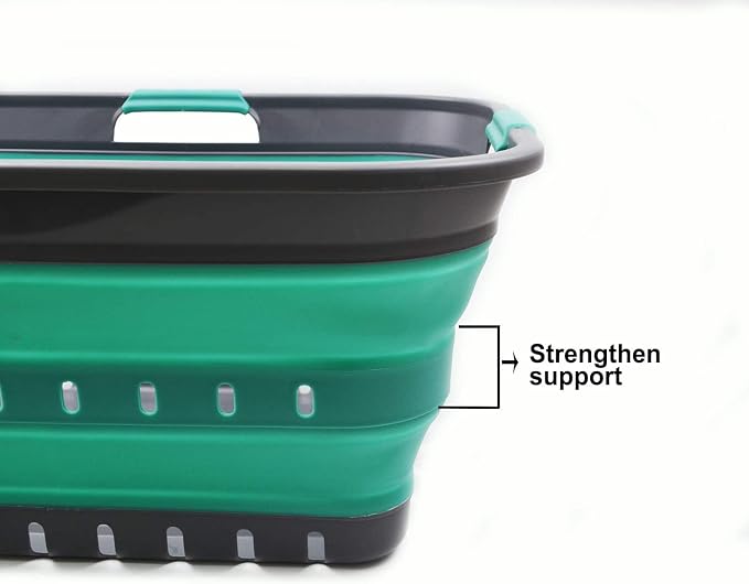 SAMMART 42L Collapsible Plastic Laundry Basket - Image 6
