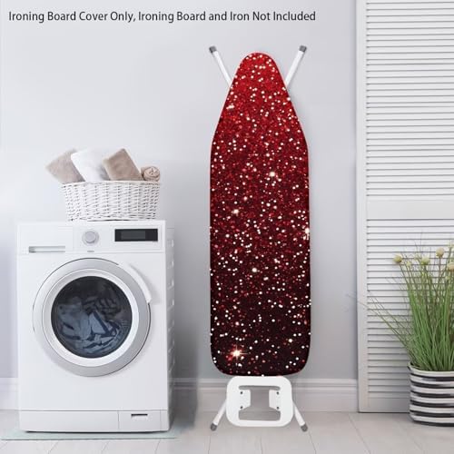 Red Sequins Ironing Board Pad Lightning Ironing Board Cover Resist Scorching - Image 3