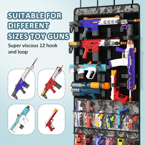Over The Door Organizer for Toy Gun, Toy Storage Organizer - Image 3