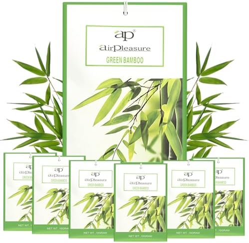 Green Bamboo Scented Sachets Bag 6 Pack by apairpleasure