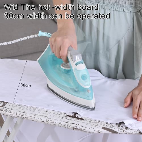 Foldable Ironing Board 43" x 13", Height Adjustable Iron Board - Image 3