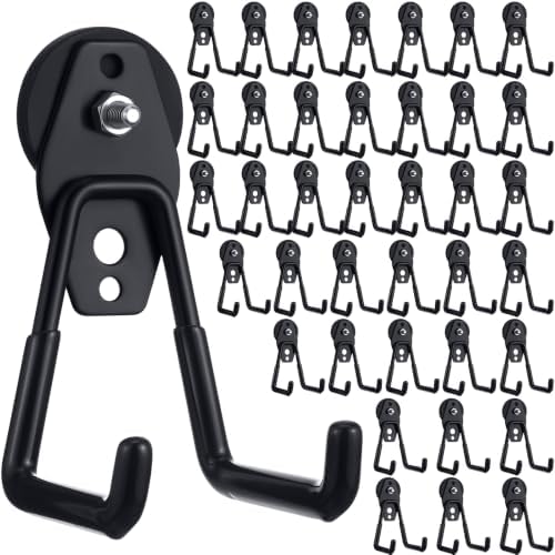 Landhoow 38 Pcs Large Magnetic Hooks Heavy Duty Garage Magnet Hooks Strong by Landhoow