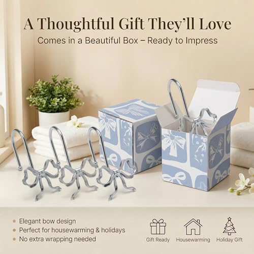 Bow Shower Curtain Hooks - Image 3