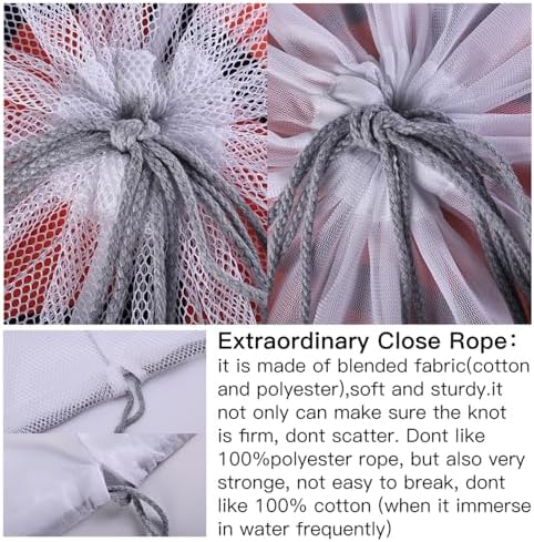 Large Mesh Laundry Bag for Travel, Drawstring Bag for Camp - Image 4