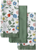 Miss Adola 3pcs Cotton Waffle Kitchen Towels, Vibrant Botanical by MissAdola