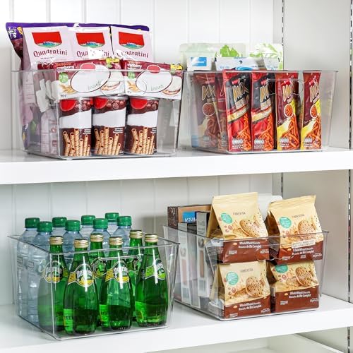 Vtopmart 6 Pack Extra Large Clear Storage Bins, 11x11 Cube Organizer - Image 7