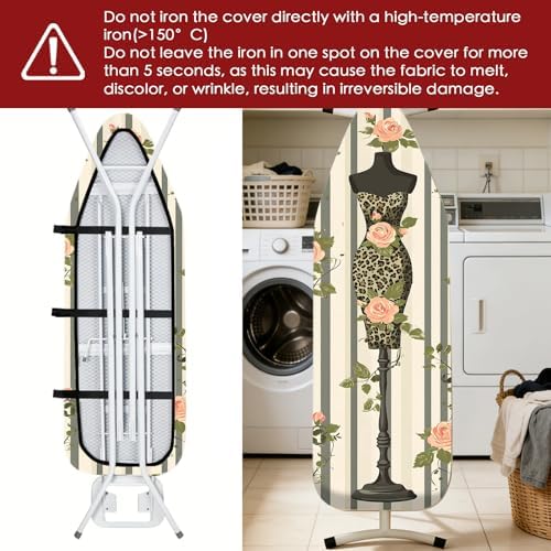 Nuxovilar Leopard Dress Cotton Ironing Board Cover 15x54 Fabric - Image 6