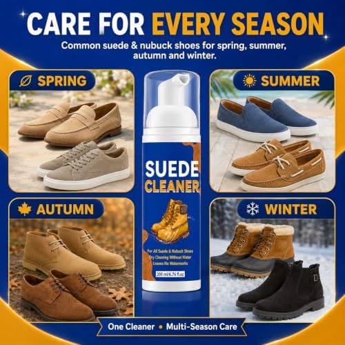 Suede Shoe Cleaner, Suede Cleaner Removes Dirt and Stains - Image 4