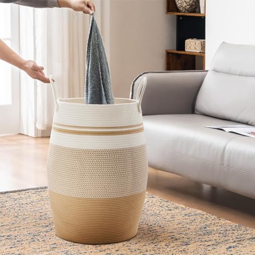 105L Extra Large Woven Laundry Hamper Basket - Image 5