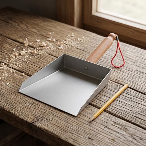 SEWACC Small Metal Dust Pan Stainless Steel Dustpan - Image 6