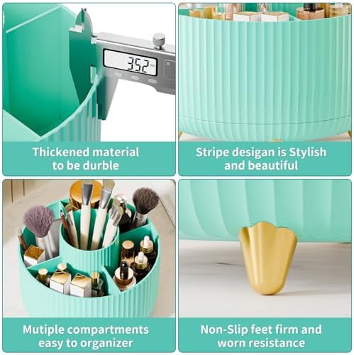fanado 360° Rotate Makeup Brush Holder Organizer, Makeup Organizers Countertop - Image 5