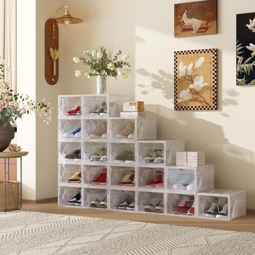 AWTATOS Shoe Storage Boxes, Fit up to US Size 15, 10 Pack - Image 2