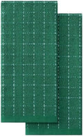 Homaxy 100% Cotton Terry Kitchen Towels, 2 Pack, Dark Green by Homaxy