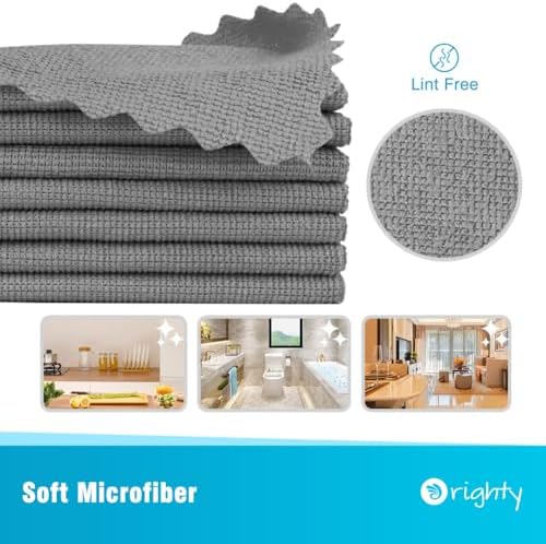 Orighty Microfiber Cleaning Cloth Bulk, 150 Pack Shop Towels 12x12in - Image 2