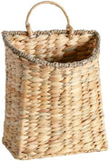 Woven Hanging Wall Basket, Rattan Wall Basket Planter, Front Door Hanger Basket by Unknown