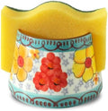 Sponge Holder for Kitchen Sink, Ceramic Dish Sponge Dish Rack Scrubby Caddy by Howise