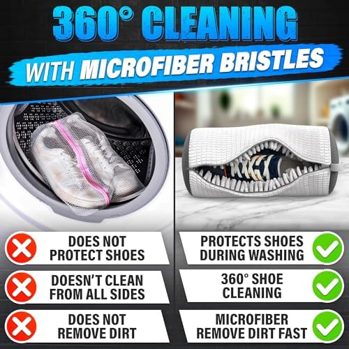 2 Pcs Reusable Shoe Washing Machine Bag, XXL - Image 6