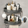 Lekesky Corner Shower Caddy Suction Cups, No Drilling Bathroom Shower Shelf by LEKESKY