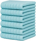 Premium Kitchen Towels 6 Pack 100% Cotton by BumbleTowels