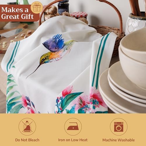 Maison d' Hermine Kitchen Towels Set of 3 Reusable 100% Cotton 27.50" x 20" - Image 5