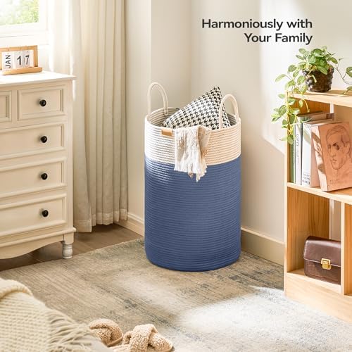 Nunsino Laundry Hamper 75L, Large Laundry Basket - Image 2