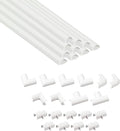 D-Line Half Round Cord Hider, Patented Cable Cover, Hide TV Wall Mount Wires by D-LineUSAinc