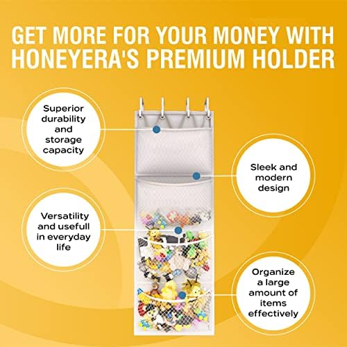 Honeyera The Original Storage for Stuffed Animals, Over Door Organizer for - Image 6