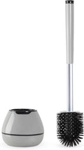 BOOMJOY Toilet Brush and Holder Set, Silicone Toilet Bowl Cleaner Brush by BOOMJOY