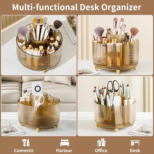 fanado 360° Rotate Makeup Brush Holder Organizer, Makeup Organizers Countertop - Image 3