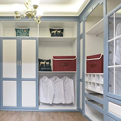 TYEERS Collapsible Storage Boxes, Washable Fabric Storage Bins - Image 4