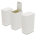 N. NETDOT 3 Pack 2.6 Gallon / 10L Bathroom Trash Can by NNETDOT