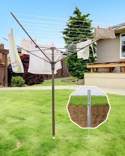 STORAGE MANIAC Outdoor Umbrella Drying Rack, 12 Lines - Image 3