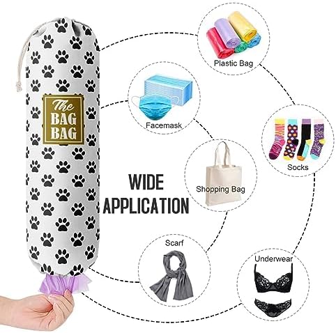 Grocery Bags Holder Organizer For Shopping Bags, Wall Mount Plastic Bags - Image 4