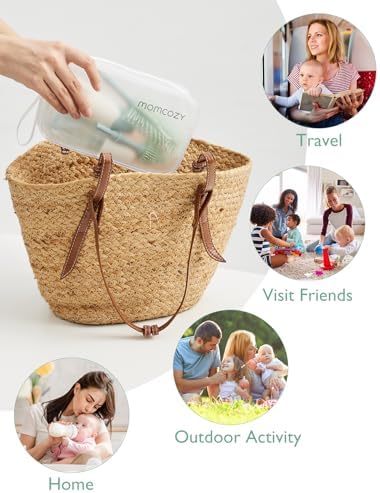 Momcozy Baby Bottle Brush Kit, Push-Press Foam Design - Image 4