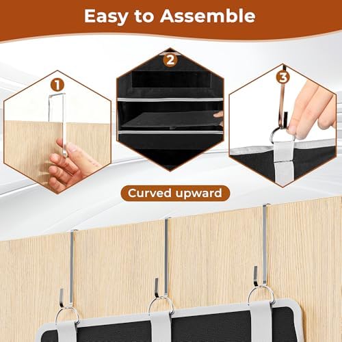 2 Pack 5 Tier Over the Door Organizer - Image 6