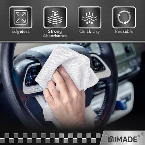 UNIMADE Shop Towel Rag, 200 Pack Reusable Microfiber Cleaning Cloth - Image 5