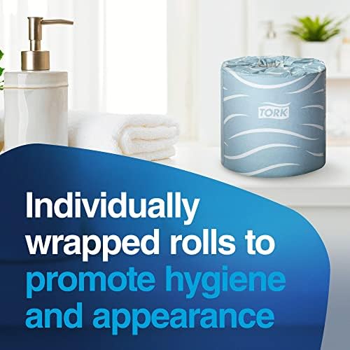 Tork Bath Tissue Roll Advanced, 500 sheets/roll, 48 rolls/case - Image 5
