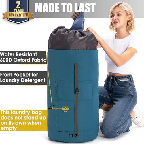 Backpack Laundry Bag, 115L Heavy Duty Extra Large College Laundry Backpack - Image 2