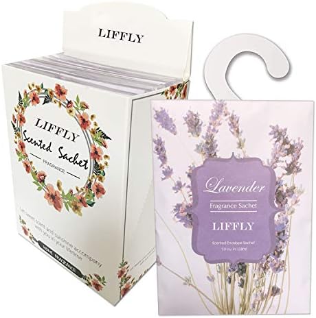 8 Large Packs Lavender Scented Sachets Bag by LIFFLY