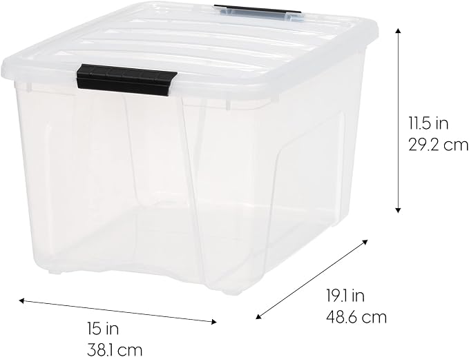 IRIS USA 6-Pack 40 Quart Storage Bins - Image 2