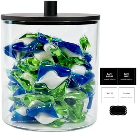Amolliar 78oz/0.6Gal Clear Acrylic Laundry Pods Container by Amolliar