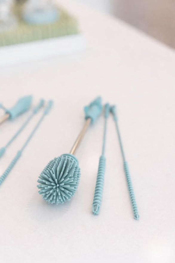 Haakaa Food-Grade Silicone Cleaning Brush Kit 3-Piece | Household Cleaning - Image 2